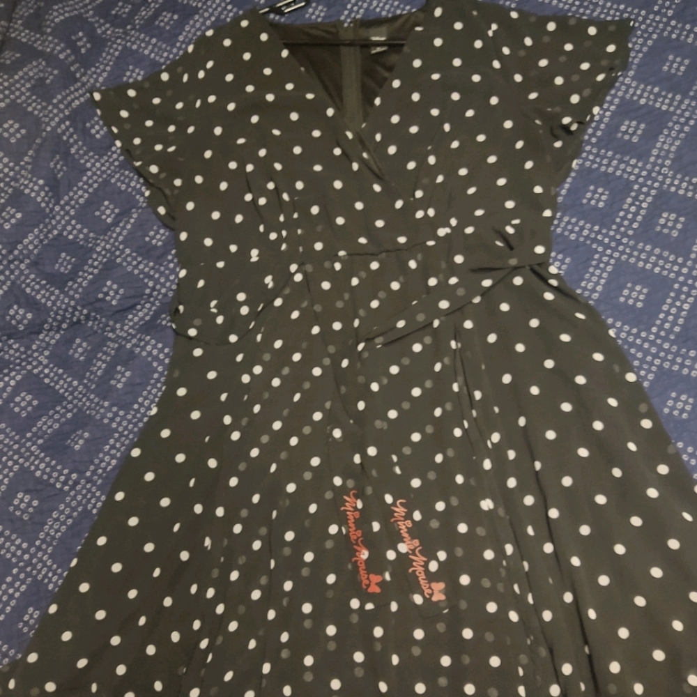 Faux wrap minnie mouse disney dress